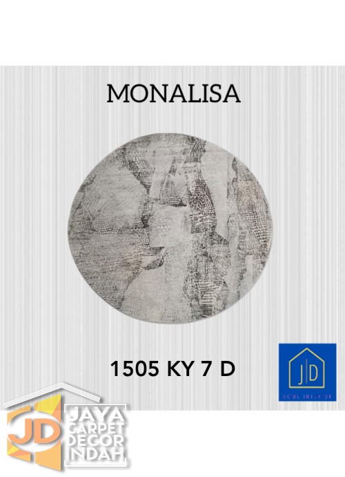 Permadani Monalisa Bulat 1505 KY 7 D Ukuran 120 cm x 120 cm, 160 cm x 160 cm